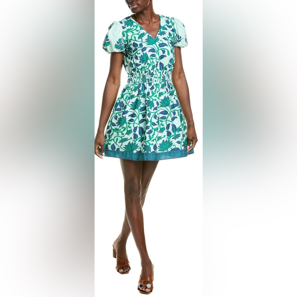 Garrie B Puff Sleeve Mini Dress